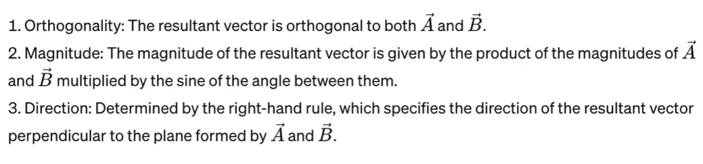 Cross product of unit vector