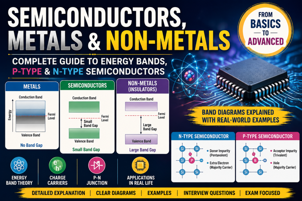 Semiconductor physics, pn junction
